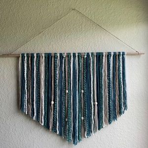 Bohemian yarn wall hanging tapestry